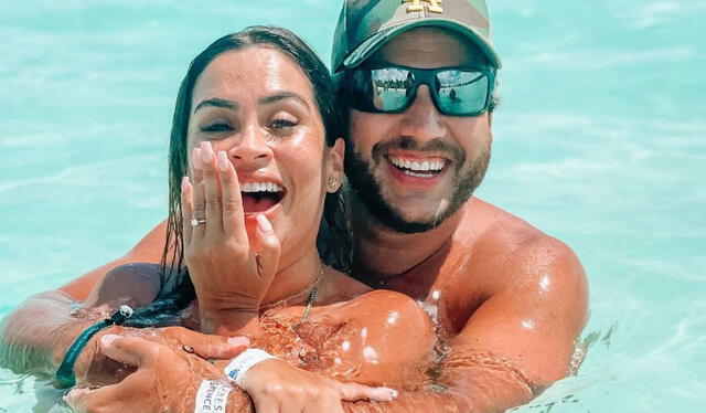 La conductora de televisión Ethel Pozo fue sorprendida con la propuesta de matrimonio durante sus vacaciones en Cancún. Foto: Ethel Pozo/Instagram