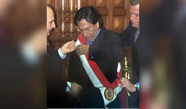 Ceremonia de juramentación de Alejandro Toledo. Foto Jaime Razuri.