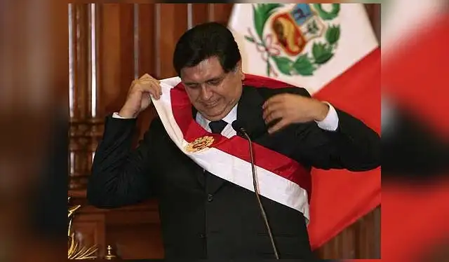 Ceremonia de juramentación de Alan García en su segunda elección. Foto: AFP