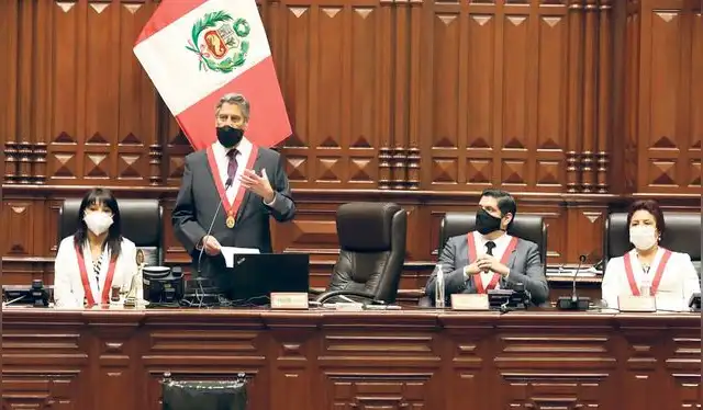 Ceremonia de juramentación de Francisco Sagasti. Foto: Congreso.