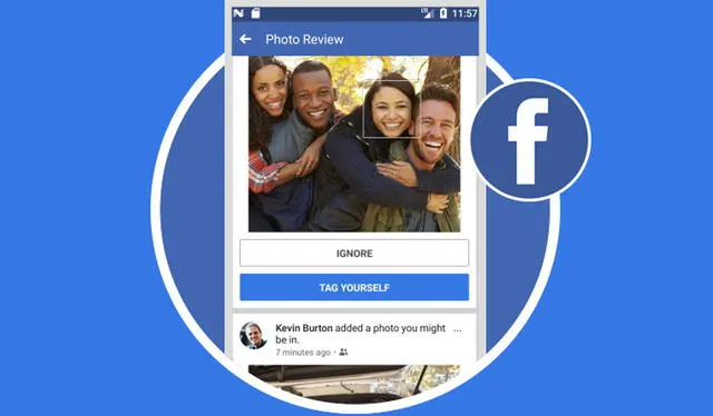 Si alguien sube una foto donde apareces, Facebook te notificará. Foto: Solvet