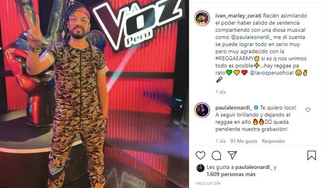 Iván MC agradece apoyo tras vencer a Paula Leonardi en La voz Perú. Foto: Iván MC/ Instagram