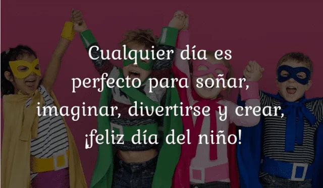 Imágenes de celebración por el Día del Niño Peruano. Foto: frasesconemoción.com