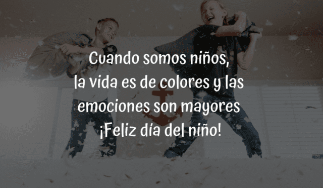 Imágenes de celebración por el Día del Niño Peruano. Foto: frasesconemoción.com