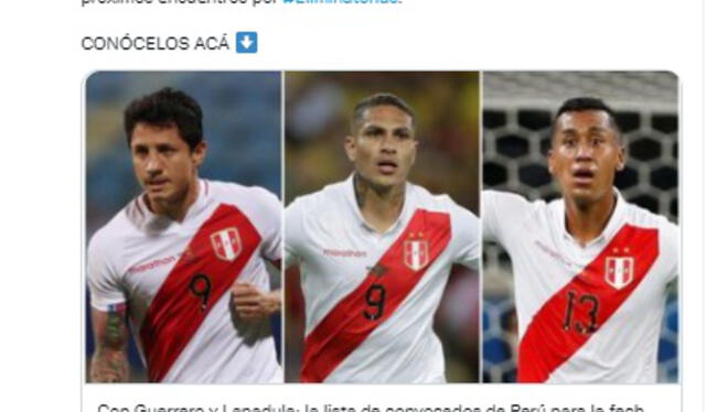 Así informó Radio Huancavilca sobre la convocatoria de la selección peruana.