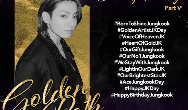 Jungkook: ARMY invita a usar hashtags por el cumpleaños del golden maknae. Foto: Twitter