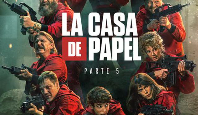 Póster oficial de La casa de papel, quinta temporada. Foto: Netflix