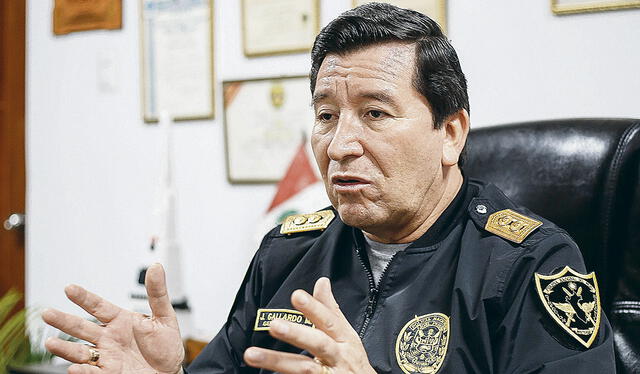 El general PNP Javier Gallardo Mendoza es el nuevo comandante general de la PNP. Dijo que no conoce a Vladimir Cerrón. Foto: Antonio Melgarejo/La República