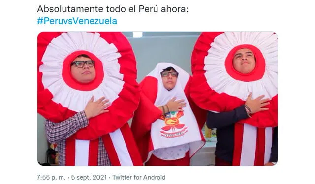 Mejores memes del Perú vs. Venezuela por las Eliminatorias Qatar 2022. Foto: captura Twitter