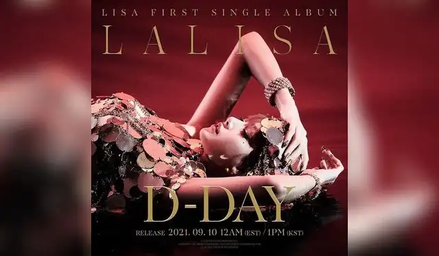 Póster D-DAY de LALISA. Foto: YG Póster D-DAY de LALISA. Foto: YG