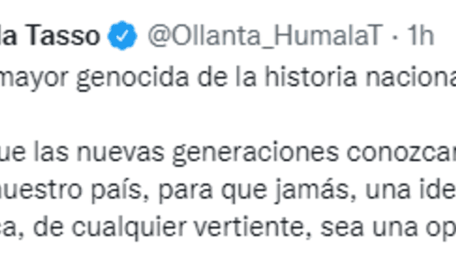Publicación de Ollanta Humala.