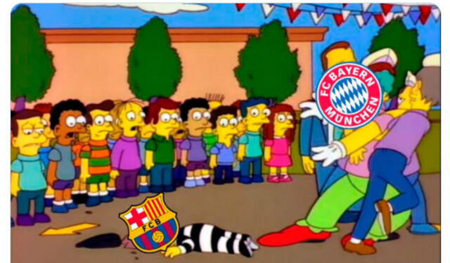 Mejores memes del Bayern Munich 3-0 Barcelona por la Champions League. Foto: captura Twitter Mejores memes del Bayern Munich 3-0 Barcelona por la Champions League. Foto: captura Twitter