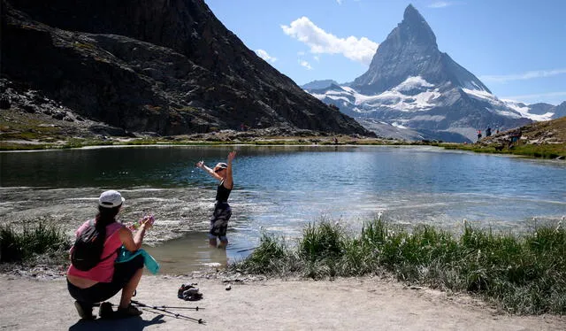 Las montañas, lagos y parajes naturales de Suiza la hacen un destino de renombre. Foto: AFP