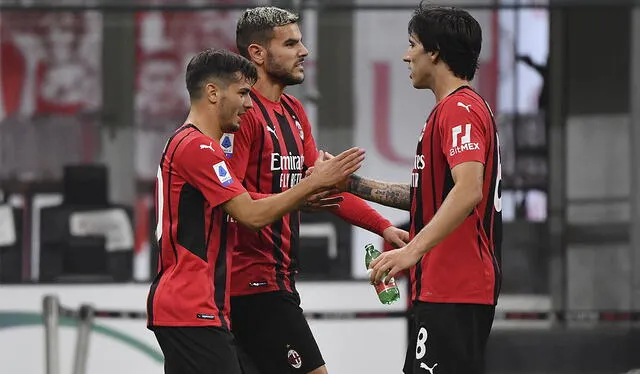 Brahim Díaz y Theo Hernández anotaron los goles del partido ante Venezia. Foto: AFP