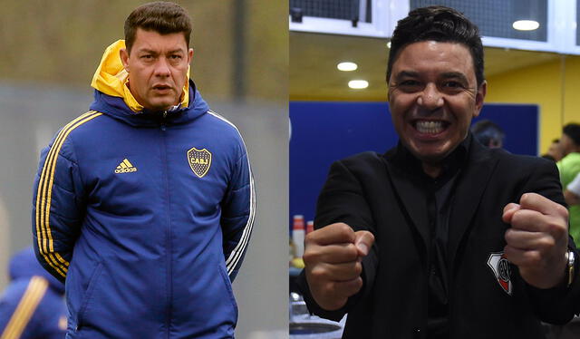 Sebastián Battaglia y Marcelo Gallardo se verán por primera vez las caras como directores técnicos. Foto: composición/ Boca/ Club Atlético River Plate