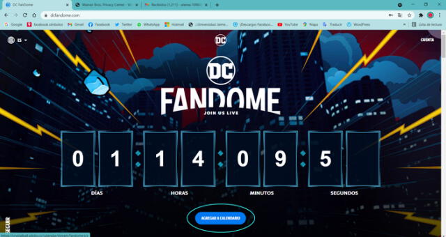 Regístrate gratis al DC FanDome 2021. Foto: captura / DC FanDome