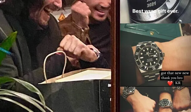 Keanu Reeves regaló costosos relojes a sus dobles en John Wick. Foto: composición/Instagram/@jermskillz