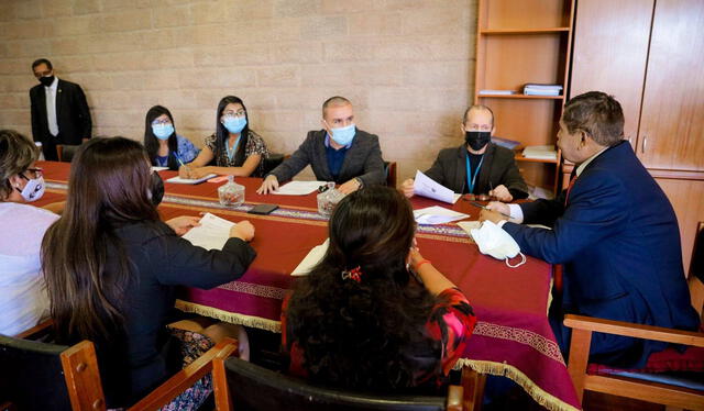 Gutiérrez participó en la primera reunión de trabajo con su equipo técnico. Foto: GRA Gutiérrez participó en la primera reunión de trabajo con su equipo técnico. Foto: GRA