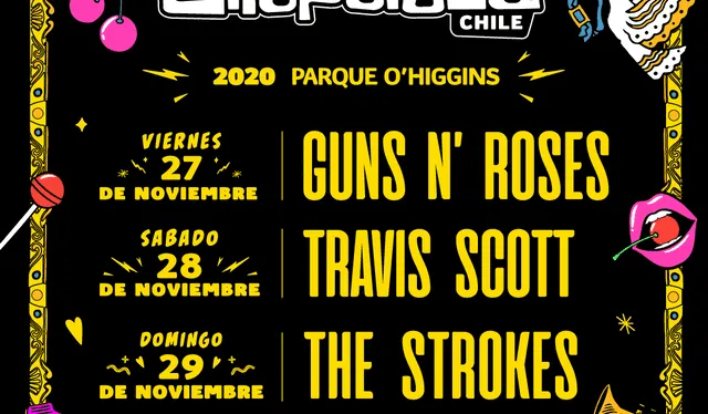 Los organizadores intentaron reprogramar Lollapalooza Chile 2020 para noviembre de ese año. Foto: Lollapalooza