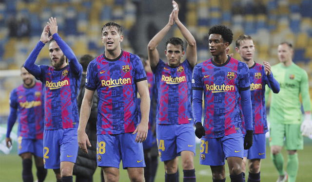 Barcelona venció por segunda vez a Dinamo Kiev en la Champions League 2021/22. Foto: AFP