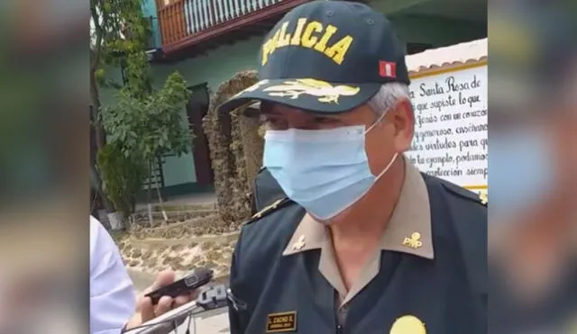 General Luis Cacho, jefe del Frente Policial Cajamarca. Foto: captura/Cajamarca Noticiosa