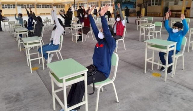 Estudiantes regresan a colegios en el Alto Piura. Foto: Ugel Morropón