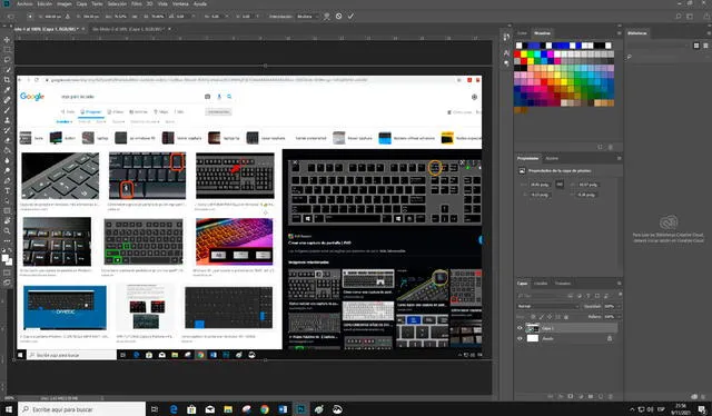 Programas como Photoshop te permitirán editar la captura de pantalla como más gustes. Foto: captura de Photoshop / Google Programas como Photoshop te permitirán editar la captura de pantalla como más gustes. Foto: captura de Photoshop / Google