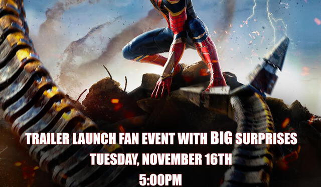 Tom Holland dará vida por última vez al Hombre Araña en No way home. Foto: Sony/Marvel