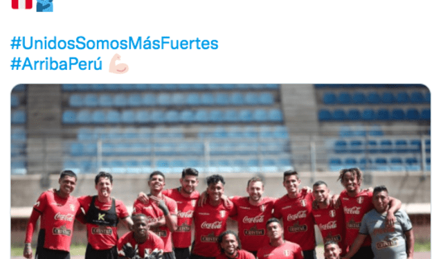 Perú se entrena en el Estadio Brigido Iriarte. Foto: captura Twitter Selección peruna