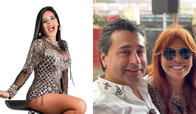 La cantante de cumbia Giuliana Rengifo hablará sobre el supuesto romance que tuvo con Alfredo Zambrano en Amor y fuego. Foto: Composición / Instagram