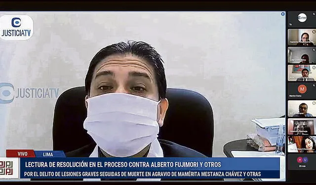 Juez. Rafael Martínez lleva dos meses leyendo su resolución sobre esterilizaciones forzadas. Foto: captura Justicia TV