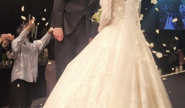 Park Inyoung junto a su ahora esposo. Foto: Instagram