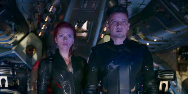 Captura de Avengers: endgame donde se ve a Black Widow y Hawkeye juntos. Foto: Marvel Studios
