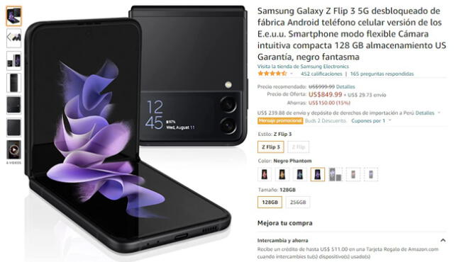 Samsung Galaxy Z Flip 3 Amazon Black Friday