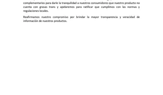 Comunicado de Snacks América Latina S.R.L. ante pedido de Indecopi. Foto: Twitter