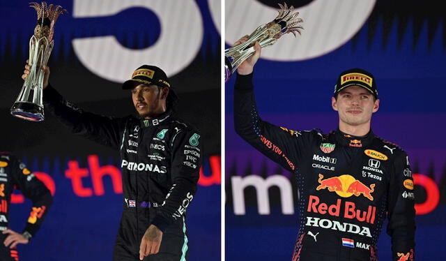 Lewis Hamilton y Max Verstappen han sido los grandes protagonistas de la temporada 2021 de la Formula 1. Foto: EFE.