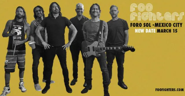 Foo Fighters en México. Foto: Foo Fighters/Twitter