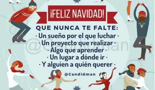 Las mejores imágenes de Feliz Navidad. Foto: @candidman