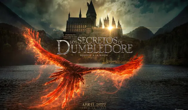 Fawkes en el nuevo poster de Animales fantásticos: los secretos de Dumbledore. Foto: Twitter