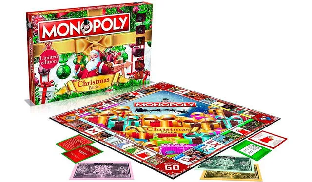 El tradicional Monopoly cuenta con una versión navideña. Foto: MaltaComics