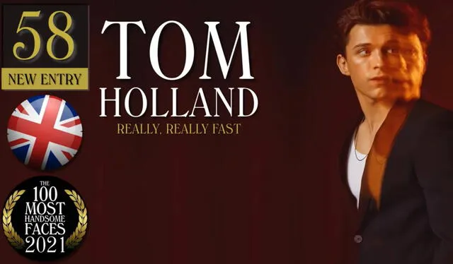 Tom Holland ocupa el puesto 58 en Los 100 rostros más bellos del mundo 2021. Foto: TC Candler.