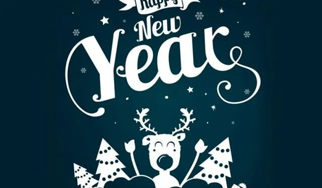 Tarjetas de Feliz Año Nuevo 2022 en inglés. Foto: Imágenes bonitas