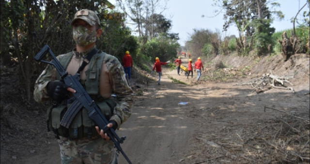 Ejército podría proteger obras contra extorsionadores, dice Llempén. Foto: Archivo La República