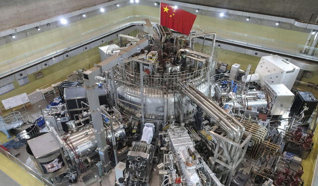 Reactor EAST de China. Este modelo de reactor se conoce como tokamak. Foto: AFP   