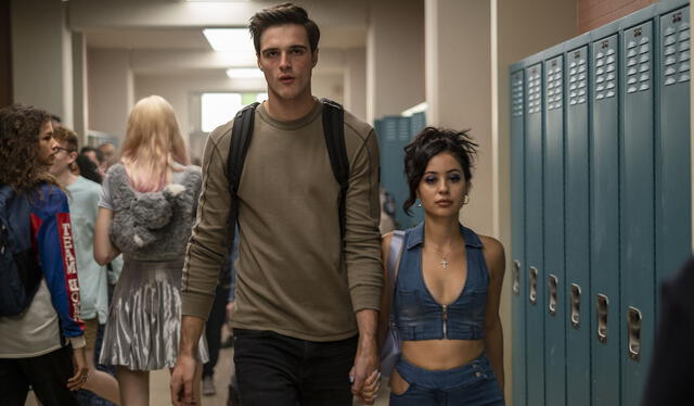 Jacob Elordi y Alexa Demie como Nate Jacobs y Maddy Pérez, respectivamente. Foto: HBO