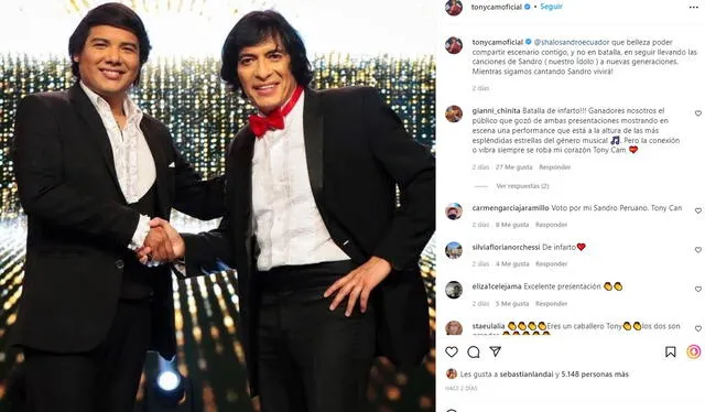 Tony Cam admirado por ecuatoriano. Foto: captura Instagram