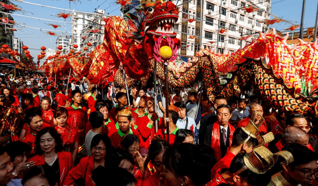 La celebración del Año Nuevo chino genera gran movimiento en todo el país. Foto: EFE
