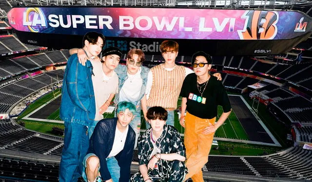 BTS estará presente en la edición 56 del Super Bowl (2022). Foto: composición LR/Hybe/agencia