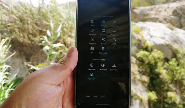 App de cámara del Moto G60s. Foto: Edson Henriquez.