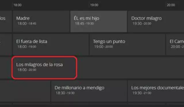 Los milagros de la rosa se emitirá desde hoy lunes 14 de febrero hasta el 18 de febrero en el horario de 6:00 p. m. hasta las 8:30 p. m. Foto: captura Movistar Play